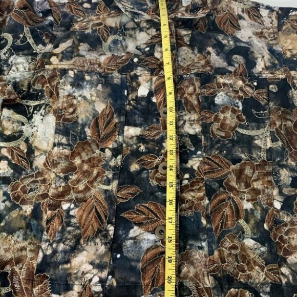 Chico’s Design Vintage Denim Patterned  Jacket - Picture 6 of 6